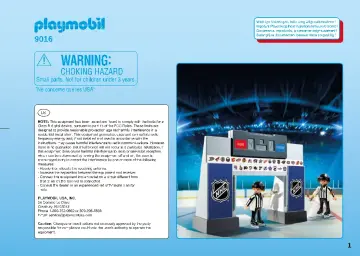 Manuales de instrucciones Playmobil 9016 - NHL™ Score Clock with 2 Referees (1)