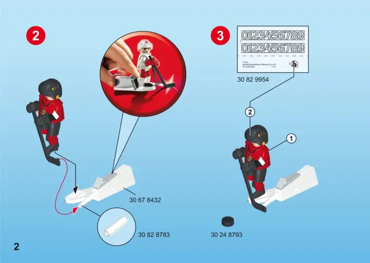 Manual de instruções Playmobil 9019 - NHL™ Ottawa Senators™ Player (2)