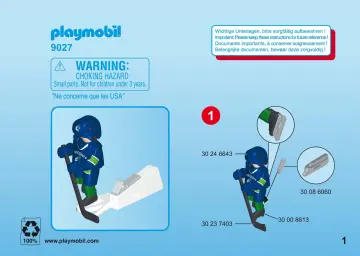 Bygganvisningar Playmobil 9027 - NHL™ Vancouver Canucks™ Player (1)