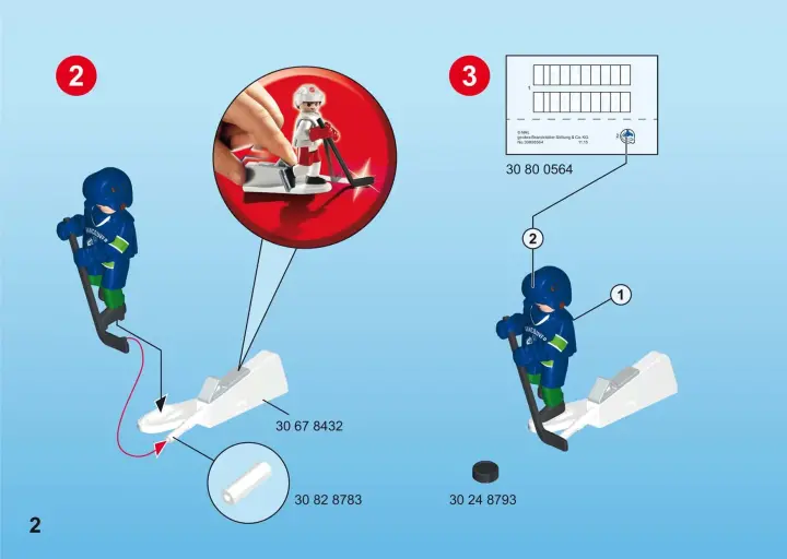 Bygganvisningar Playmobil 9027 - NHL™ Vancouver Canucks™ Player (2)