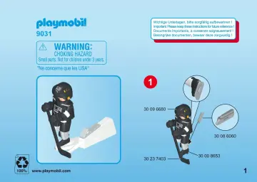 Manual de instruções Playmobil 9031 - NHL™ Los Angeles Kings™ Player (1)