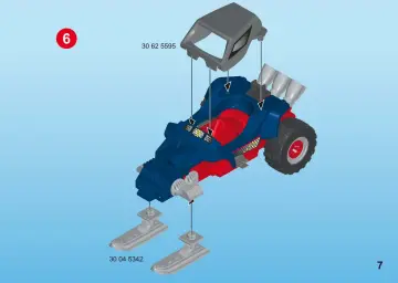 Istruzioni di montaggio Playmobil 9058 - Predatore con motoslitta (7)