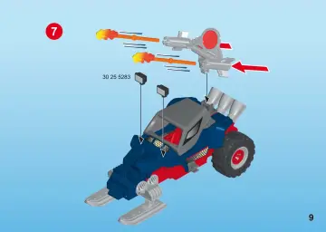 Instrukcje obsługi Playmobil 9058 - Pojazd płozowy z piratem polarnym (9)