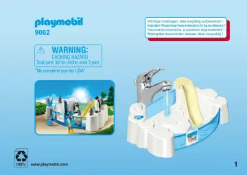 Bauanleitungen Playmobil 9062 - Pinguinbecken (1)