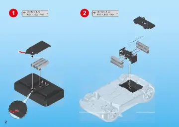 Notices de montage Playmobil 9090 - Voiture de course rouge radiocommandée (8)