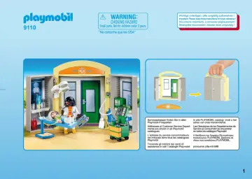 Bauanleitungen Playmobil 9110 - Hospital Play Box (1)