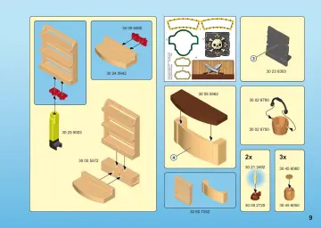 Manuales de instrucciones Playmobil 9112 - Take Along Pirate Stronghold (9)