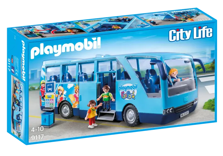 Playmobil 9117 - PLAYMOBIL-FunPark Transporte Escolar - BOX
