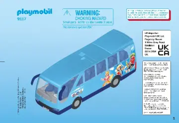 Istruzioni di montaggio Playmobil 9117 - PLAYMOBIL-FunPark Bus navetta (1)