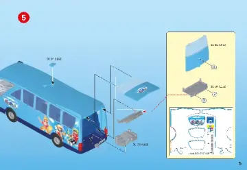 Istruzioni di montaggio Playmobil 9117 - PLAYMOBIL-FunPark Bus navetta (5)
