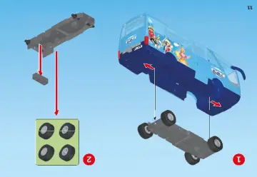 Istruzioni di montaggio Playmobil 9117 - PLAYMOBIL-FunPark Bus navetta (11)