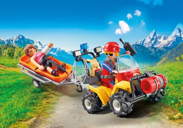 Playmobil 9130 - Quad de Rescate de Montaña