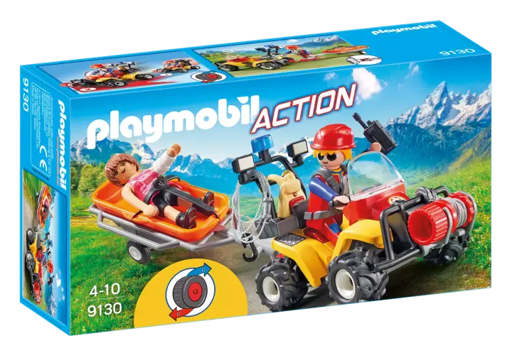 Playmobil 9130 - Quad de Resgate de Montanha - BOX