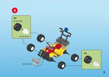 Összeszerelési útmutatók Playmobil 9130 - Mountain Rescue Quad (3)