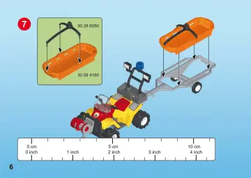 Összeszerelési útmutatók Playmobil 9130 - Mountain Rescue Quad (6)