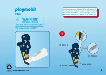 Bygganvisningar Playmobil 9180 - NHL™ Buffalo Sabres™ Player (1)