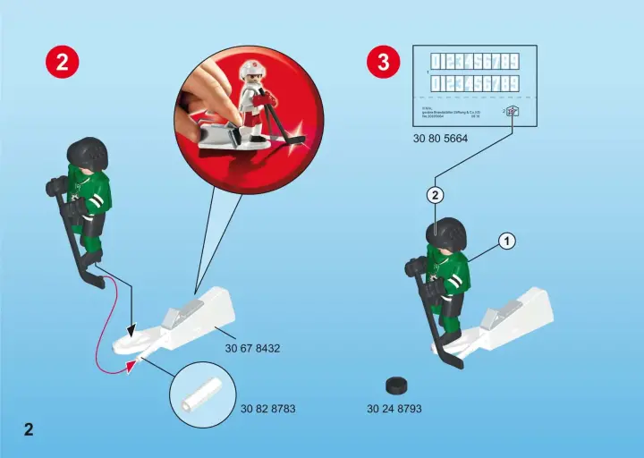 Bauanleitungen Playmobil 9182 - NHL™ Dallas Stars™ Player (2)