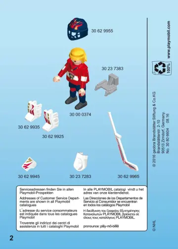 Building instructions Playmobil 9191 - NHL™ Florida Panthers™ Goalie (2)