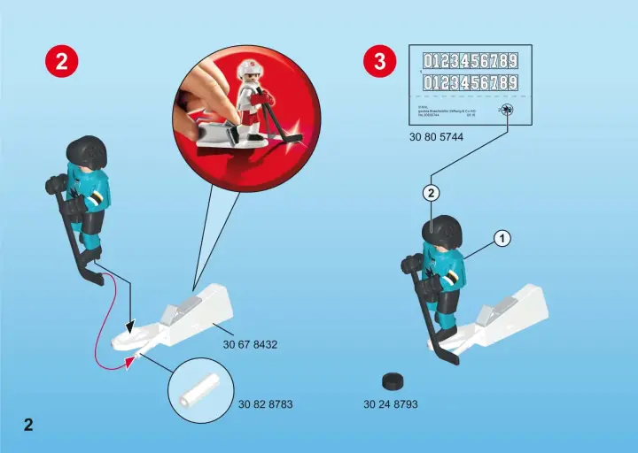 Bauanleitungen Playmobil 9198 - NHL™ San Jose Sharks™ Player (2)