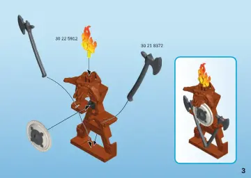 Notices de montage Playmobil 9209 - Vikings avec stand d'armurerie (3)