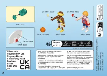 Manuales de instrucciones Playmobil 9210 - Jugadores baloncesto (2)