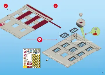 Istruzioni di montaggio Playmobil 9219 - Caserma dei Ghostbusters (2)