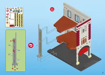 Bauanleitungen Playmobil 9219 - Ghostbusters™ Feuerwache (9)