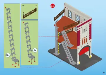 Istruzioni di montaggio Playmobil 9219 - Caserma dei Ghostbusters (10)