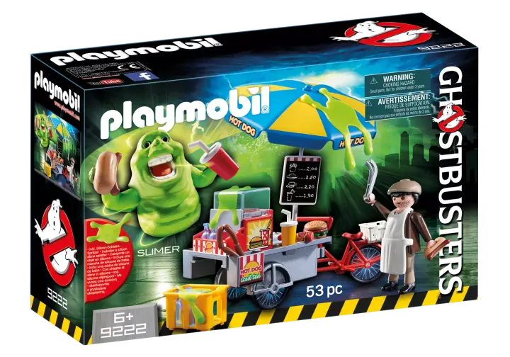 Playmobil 9222 - Slimer e il Carretto degli hot dog - BOX