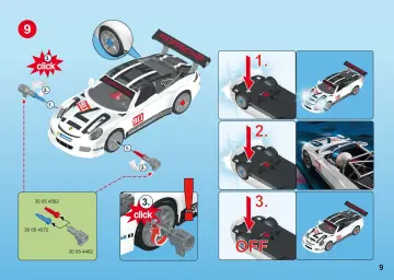 Manual de instruções Playmobil 9225 - Porsche 911 GT3 Cup (9)