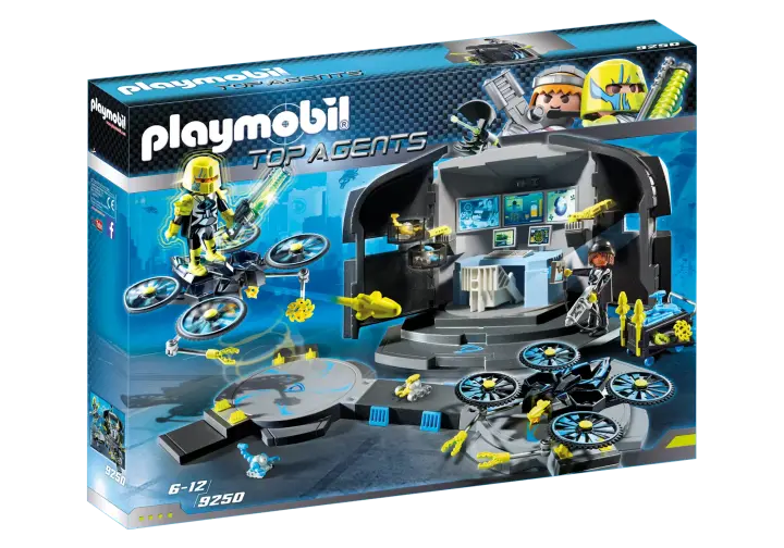 Playmobil 9250 - Αρχηγείο του Dr. Drone - BOX