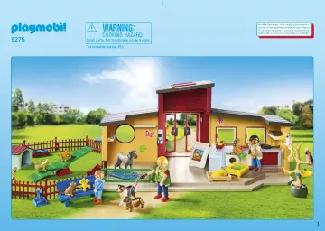 Bauanleitungen Playmobil 9275 - Tierhotel "Pfötchen" (1)