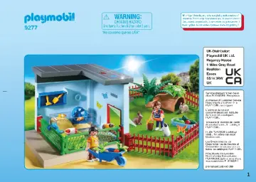 Bauanleitungen Playmobil 9277 - Kleintierpension (1)