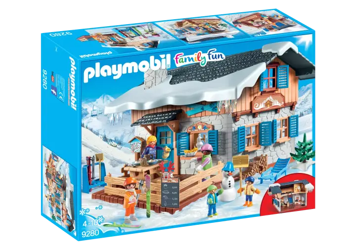 Playmobil 9280 - Chalet avec skieurs - BOX