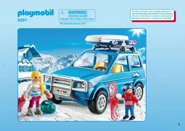 Bouwplannen Playmobil 9281 - 4x4 met dakkoffer (1)