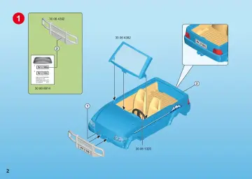 Bouwplannen Playmobil 9281 - 4x4 met dakkoffer (2)