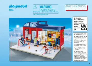 Manuales de instrucciones Playmobil 9293 - NHL™ Take Along Arena (1)