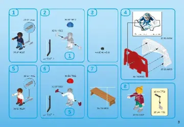 Manual de instruções Playmobil 9294 - NHL™ Advent Calendar - Road to the Cup (3)