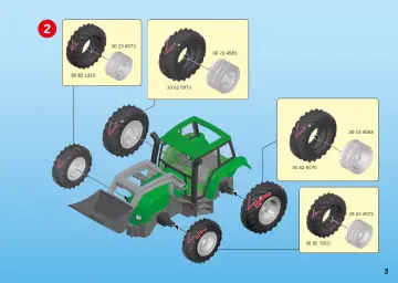 Οδηγίες συναρμολόγησης Playmobil 9317 - Τρακτέρ με ρυμουλκούμενη καρότσα (3)
