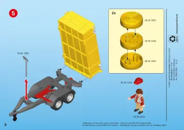 Οδηγίες συναρμολόγησης Playmobil 9317 - Τρακτέρ με ρυμουλκούμενη καρότσα (8)