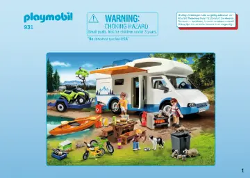 Οδηγίες συναρμολόγησης Playmobil 9318 - Camping στην εξοχή (1)