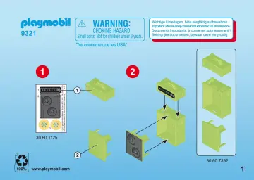 Bauanleitungen Playmobil 9321 - Musikunterricht (1)