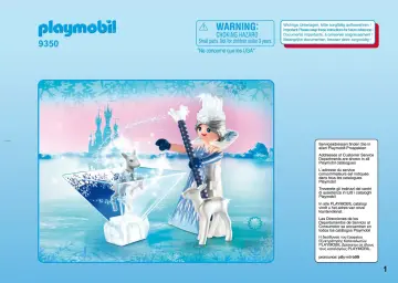 Manuales de instrucciones Playmobil 9350 - Princesa Cristal de Hielo (1)