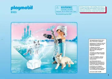 Bauanleitungen Playmobil 9353 - Prinzessin Winterblüte (1)