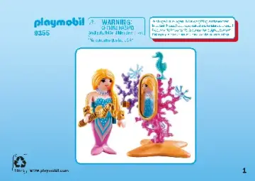 Οδηγίες συναρμολόγησης Playmobil 9355 - Γοργόνα με καθρέφτη (1)