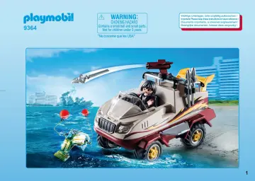 Manuales de instrucciones Playmobil 9364 - Coche Anfibio (1)