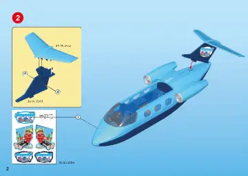 Bouwplannen Playmobil 9366 - PLAYMOBIL-FunPark Vliegtuig met Rico (2)