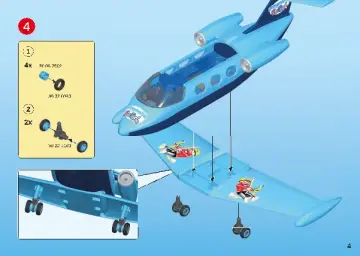 Notices de montage Playmobil 9366 - Avion FunPark avec Rico (5)