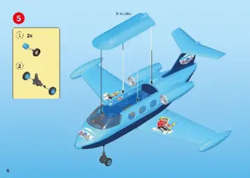 Bouwplannen Playmobil 9366 - PLAYMOBIL-FunPark Vliegtuig met Rico (6)