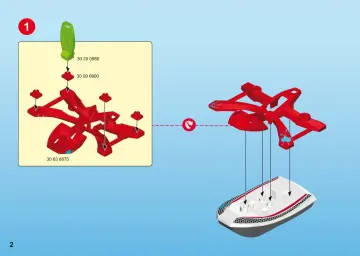 Οδηγίες συναρμολόγησης Playmobil 9387 - Δρ. Ζέντμορ με Aqua Scooter (2)